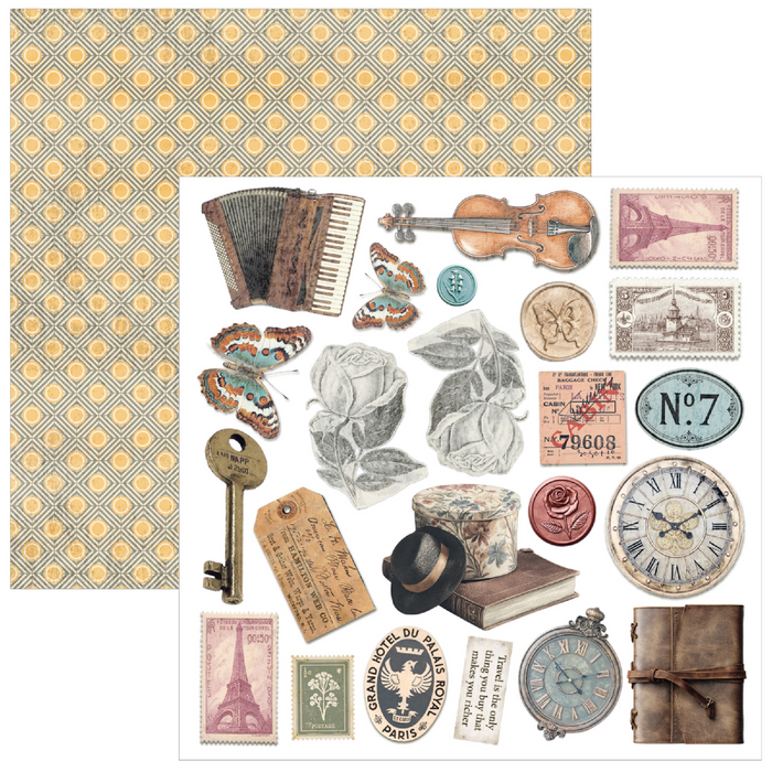Ciao Bella Eastern Journey 6" x 6" Fussy Cut Pad
