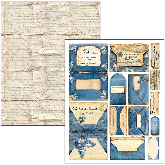 Ciao Bella Urban Blue Denim A4 Maxi Mixed Media Book
