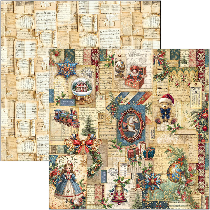 Ciao Bella Toy Shop 12" x 12" Patterns Scrapbooking Paper Set