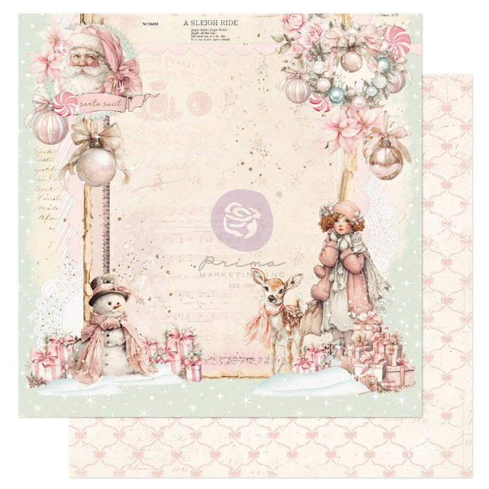 Prima Marketing Christmas Blush  8" x 8" Paper Pad