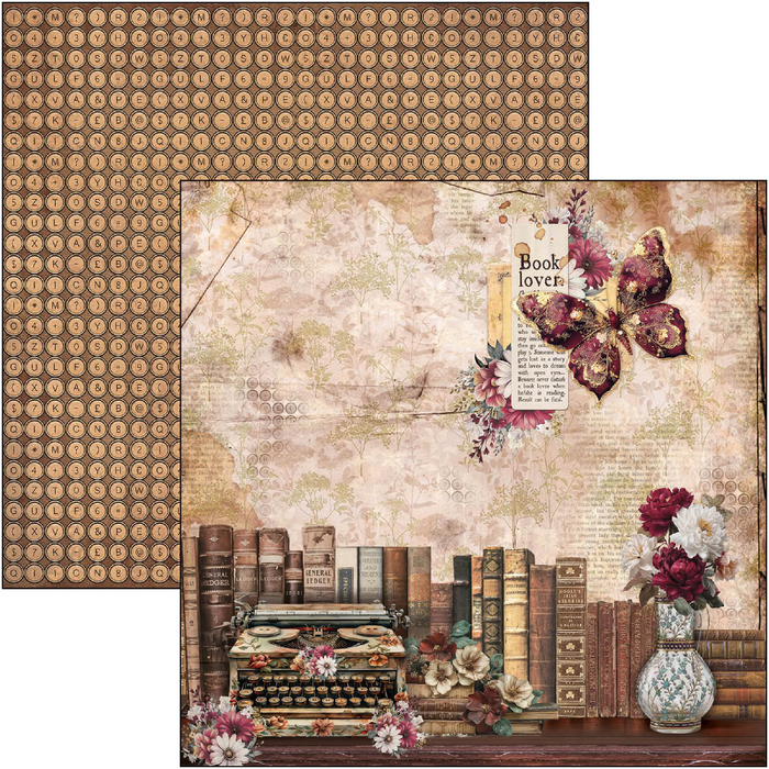 Ciao Bella Book Lovers 12" x 12" Scrapbooking Paper Set