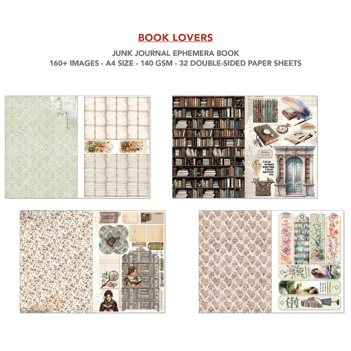 Ciao Bella Book Lovers A4 Junk Journal & Ephemera Book