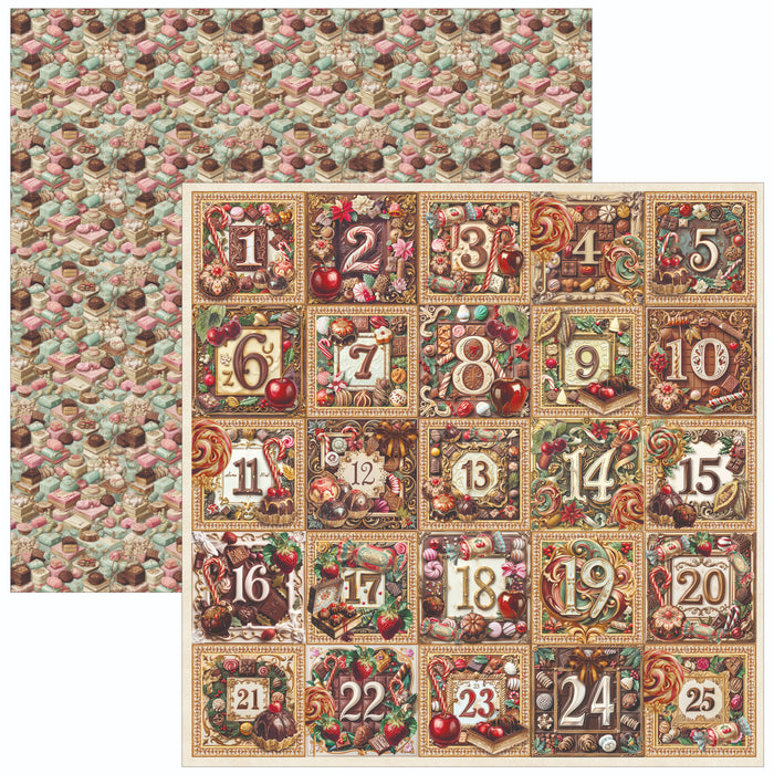 Ciao Bella Paper Chocolate Wanderlust 12" x 12" Patterns Scrapbooking Paper Set