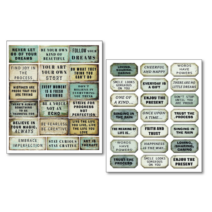 Ciao Bella Kind Thoughts Sticker Set 10pc
