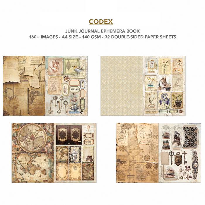 Ciao Bella Codex A4 Junk Journal & Ephemera Book