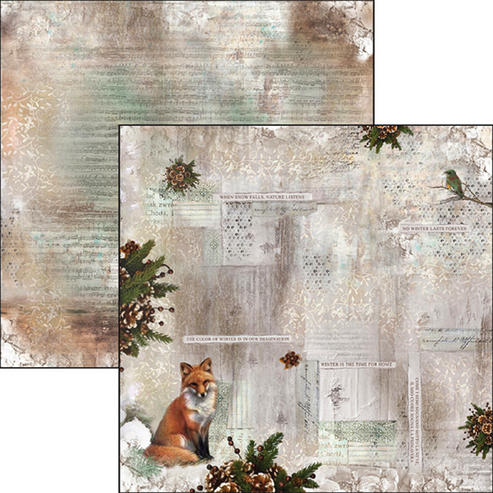 Ciao Bella The Sound Of Winter 12"x 12" Scrapbooking Paper Set