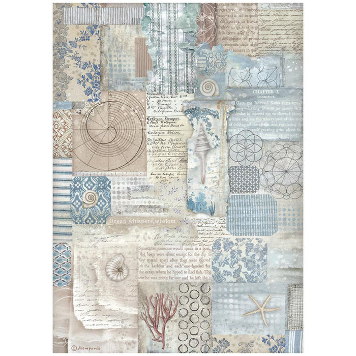 Stamperia Silent Sea A4 Rice Paper Pack