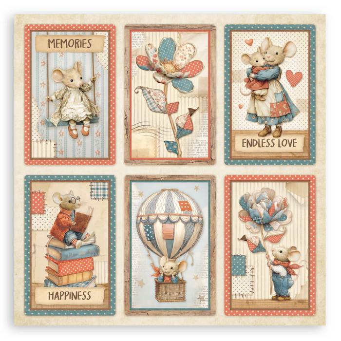 Stamperia Family 8" x 8" Maxi Single Faced Scrapbooking Paper Pad