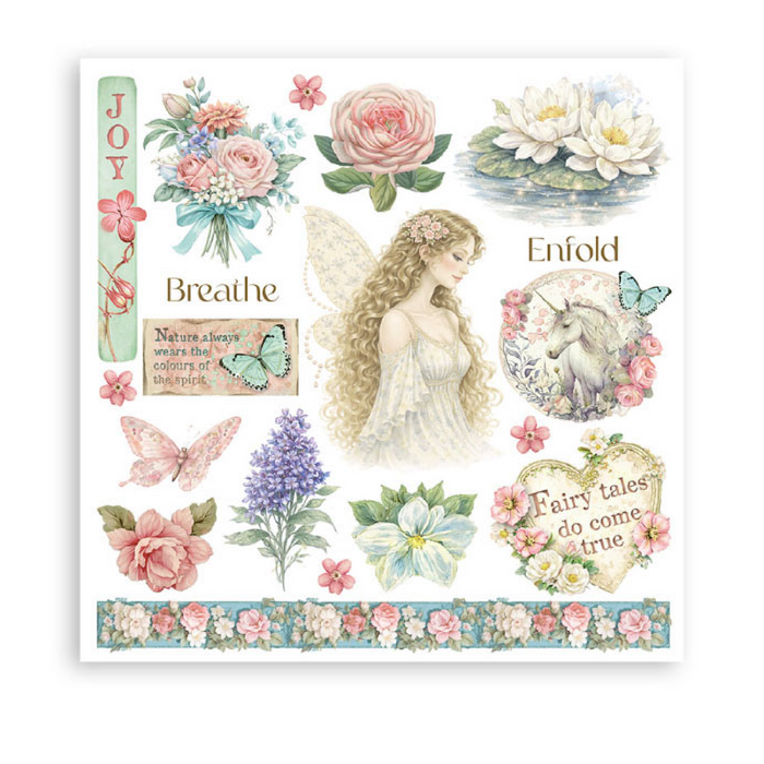 Stamperia Paper Wonderland Rub On Transfers - Assorted Pack