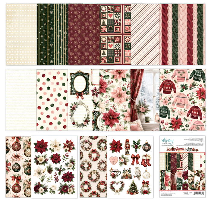 Mintay Season Of Joy 6" x"8 Add-On Paper Set