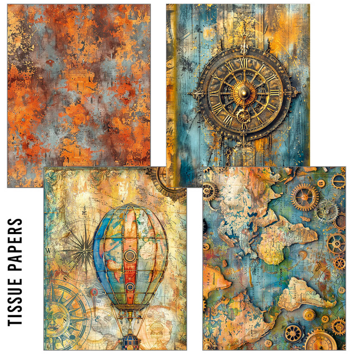 Ciao Bella Craftmix Past Time Mixed A5 Paper Pack 8pc