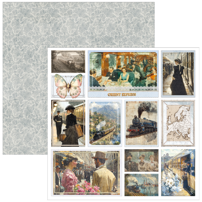 Ciao Bella Eastern Journey 8" x 8" Scrapbooking Paper Set