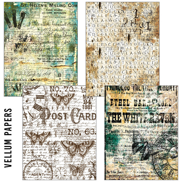 Ciao Bella Craftmix Time Capsule Mixed A5 Paper Pack 8pc