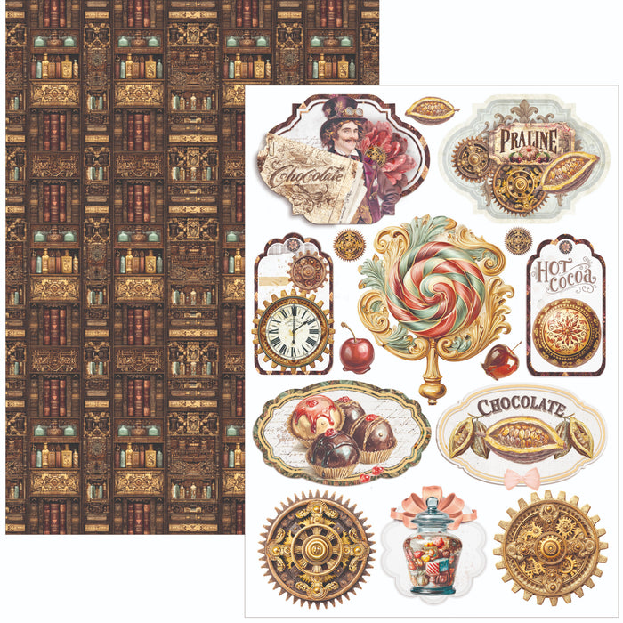 Ciao Bella Paper Chocolate Wanderlust A4 Scrapbooking Paper Set