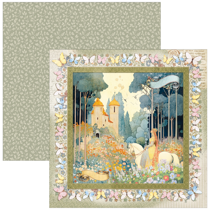 Ciao Bella Paper Courtly Love 8" x 8" Scrapbooking Paper Set