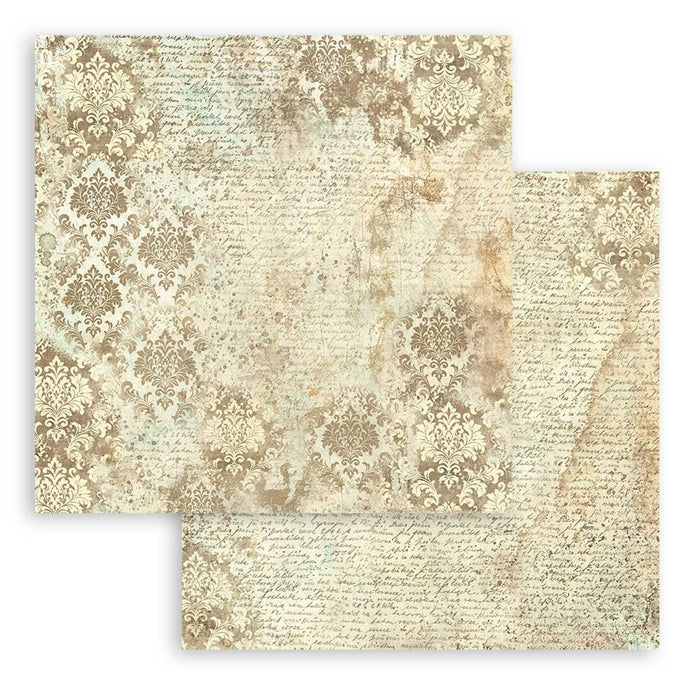 Stamperia Brocante 8" x 8" Backgrounds Paper Pad