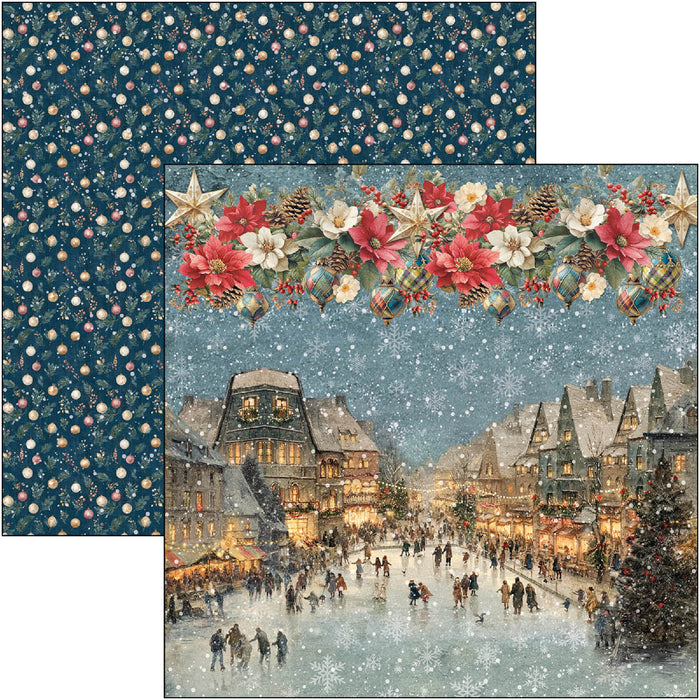 Ciao Bella Paper Merry & Bright 12" x 12" Scrapbooking Paper Set