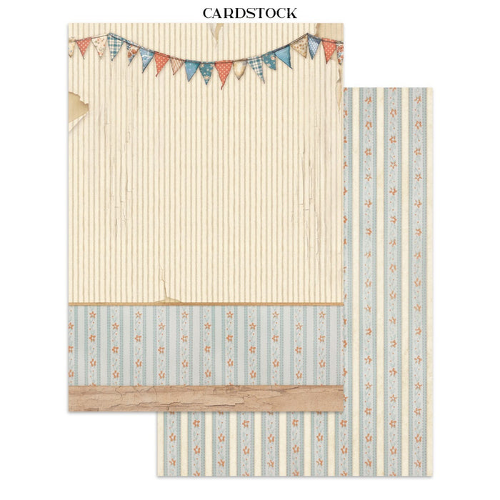 Stamperia Baby Junk Journal Stickers Cut-outs Backgrounds