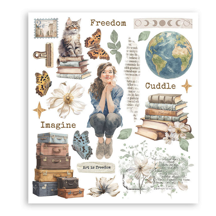 Stamperia Secret Diary Rub-On Selection Pack