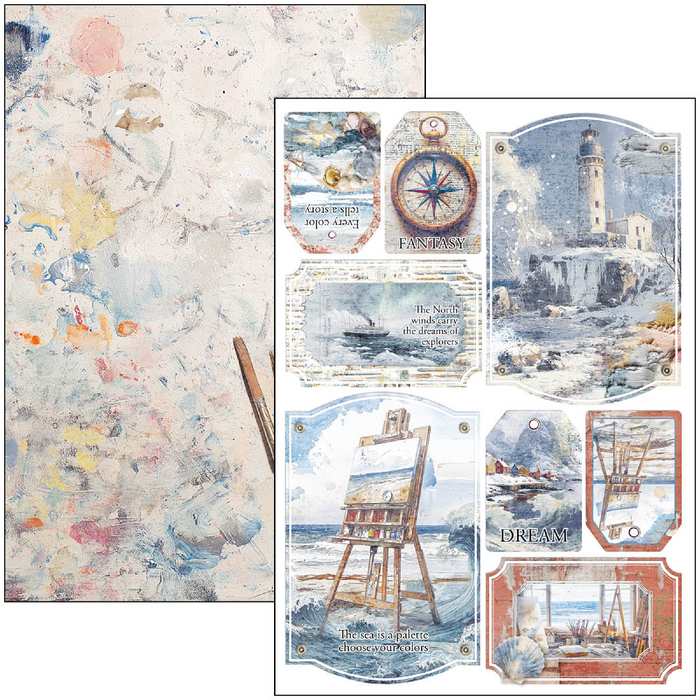 Ciao Bella An Artist Journey A4 Scrapbooking Paper Set