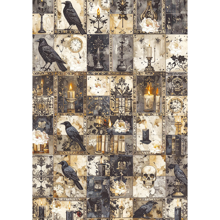 Ciao Bella Dark Academia A5 Mixed Rice Paper 8pc