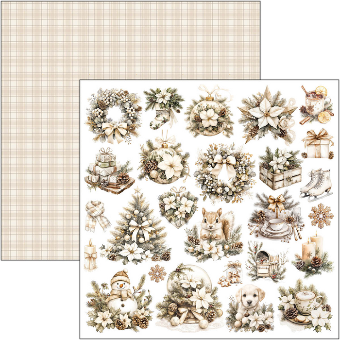 Ciao Bella Paper Winter Season 12" x 12" Scrapbooking Paper Set