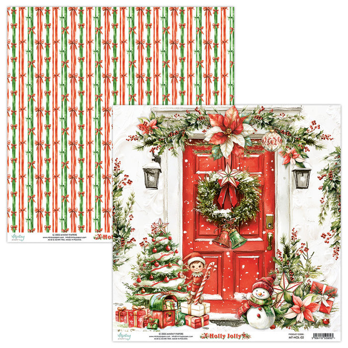 Mintay Holly Jolly 12" x"12 Scrapbooking Paper Set