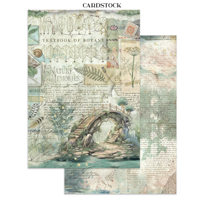 Stamperia Herbarium Silvae Junk Journal Stickers Cut-outs Backgrounds
