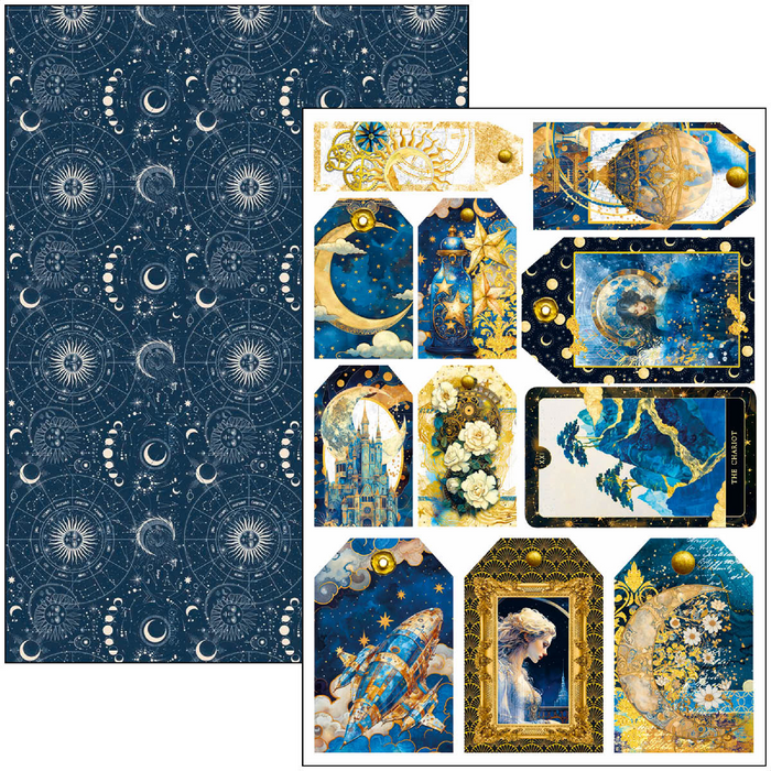 Ciao Bella Celestial A4 Scrapbooking Paper Set