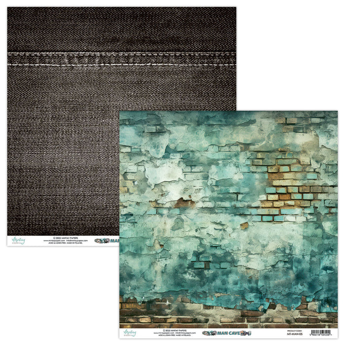 Mintay Man Cave 12" x"12 Scrapbooking Paper Set