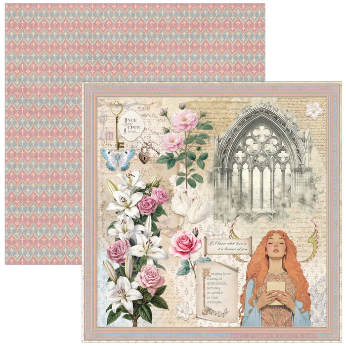 Ciao Bella Paper Courtly Love 12" x 12" Scrapbooking Paper Set