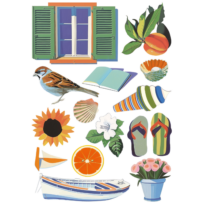 Ciao Bella Riviera Dream A5 Mixed Rice Paper 8pc