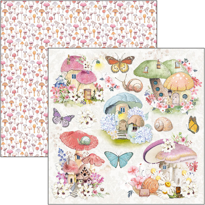Ciao Bella Paper Enchanted Land 12" x 12" Scrapbooking Paper Set