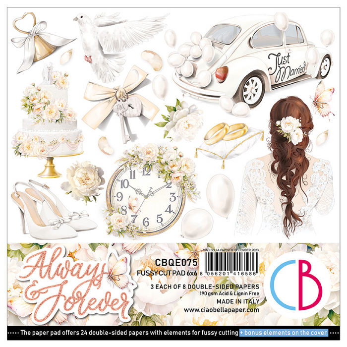 Ciao Bella Always & Forever 6" x 6" Fussy Cut Pad