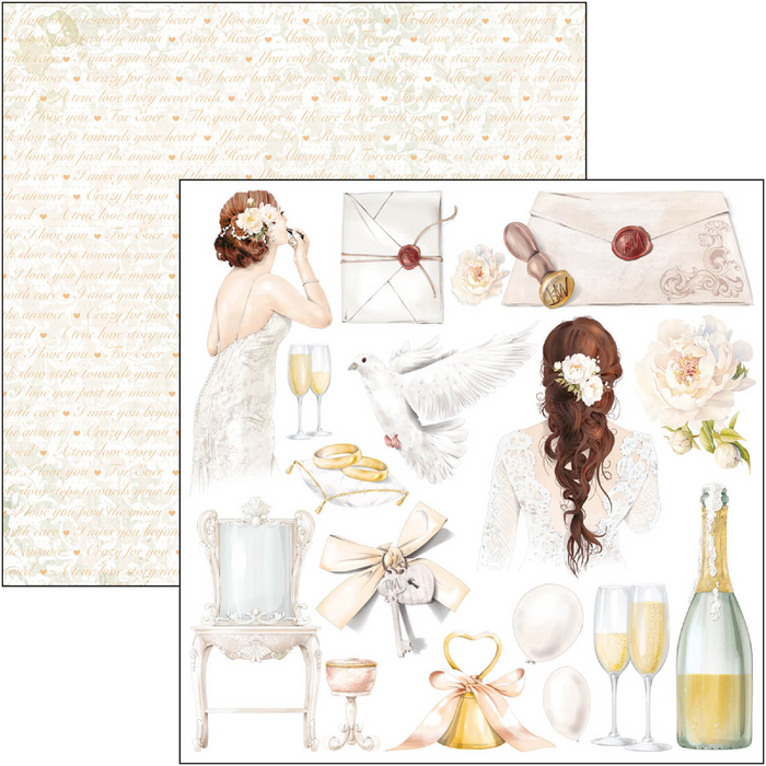 Ciao Bella Always & Forever 6" x 6" Fussy Cut Pad