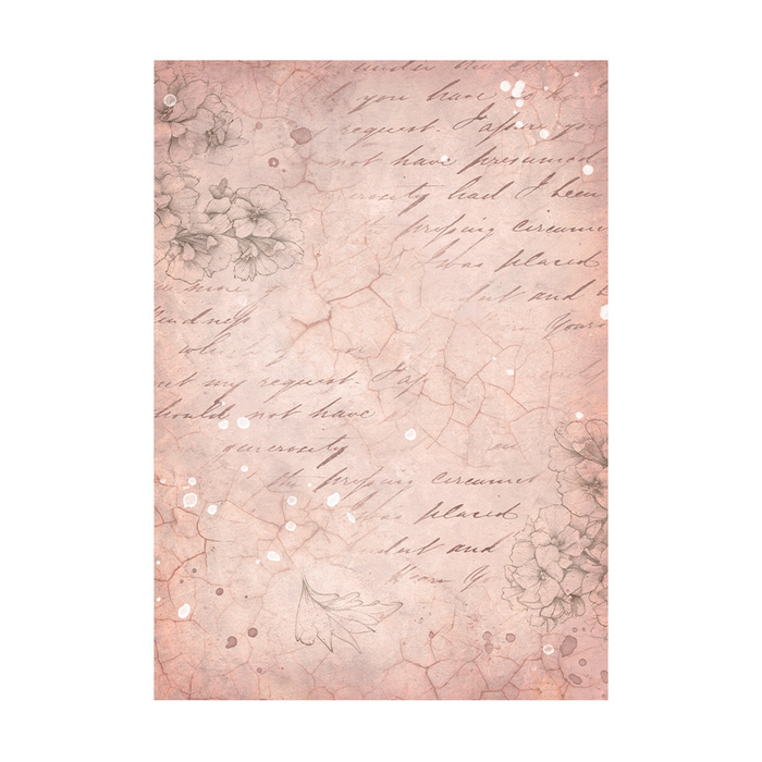 Stamperia Romance Forever A6 Rice Paper Backgrounds Pack