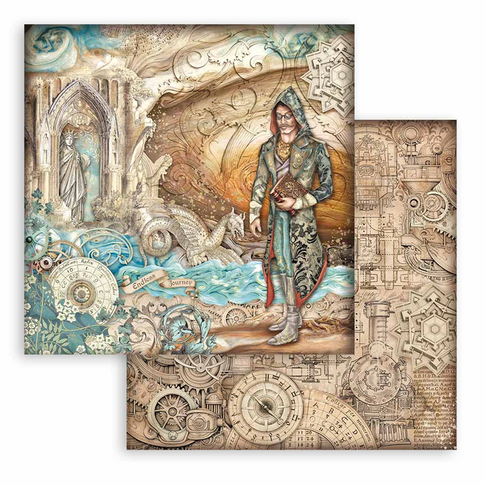 Stamperia Sir Vagabond In Fantasy World 12" x 12" Scrapbooking Paper Pad