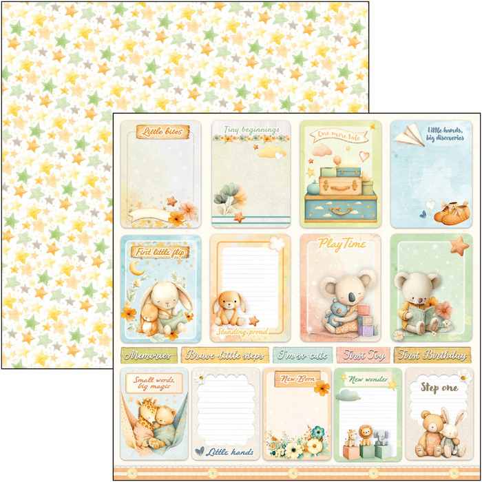 Ciao Bella Lunibloom 8" x 8" Scrapbooking Paper Set