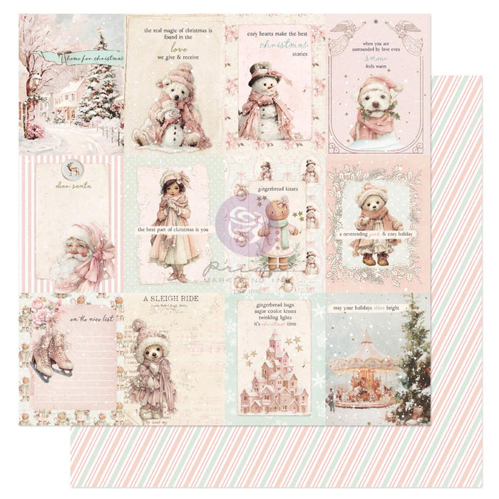 Prima Marketing Christmas Blush 12" x 12" Paper Set