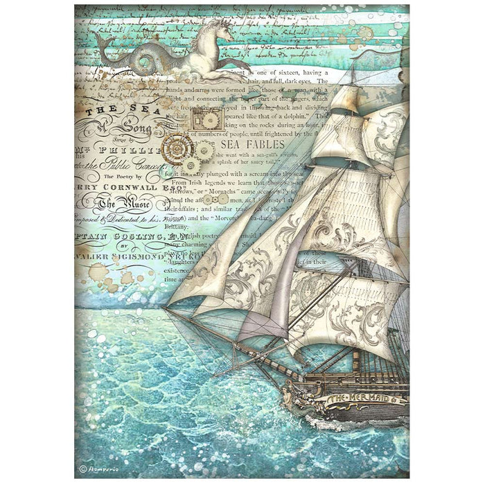 Stamperia Songs Of The Sea A4 Rice Paper Selection Pack