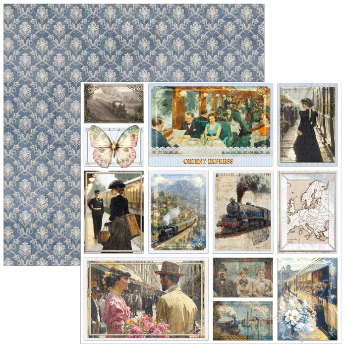 Ciao Bella Eastern Journey 12" x 12" Patterns Scrapbooking Paper Set
