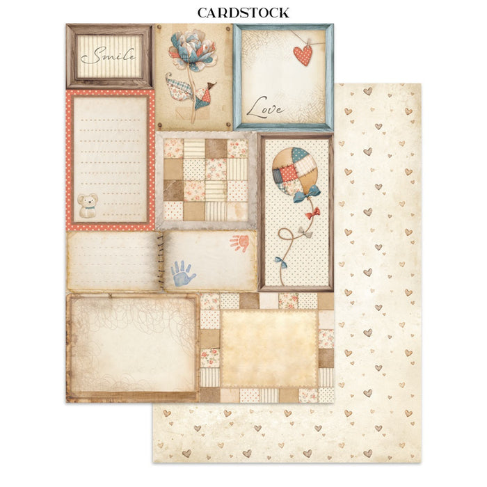 Stamperia Baby Junk Journal Stickers Cut-outs Backgrounds