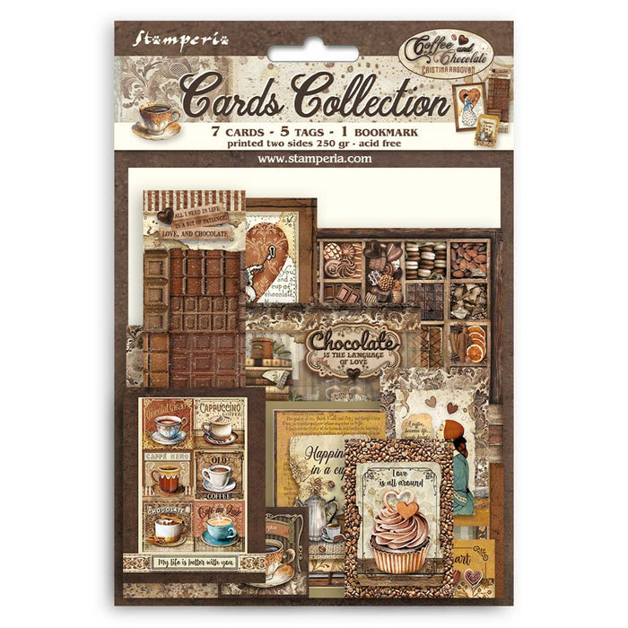 Stamperia Coffee & Chocolate Cards & Tags Collection