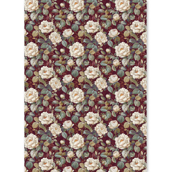 Ciao Bella Paper Bohemian Burgundy A5 Mixed Rice Paper 8pc