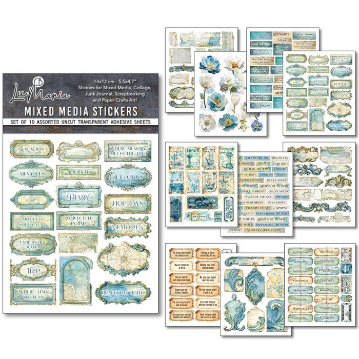 Ciao Bella Paper Edge of the Ocean Sticker Set 10pc