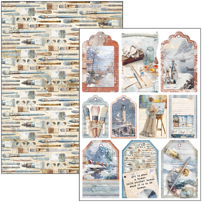 Ciao Bella An Artist Journey A4 Scrapbooking Paper Set