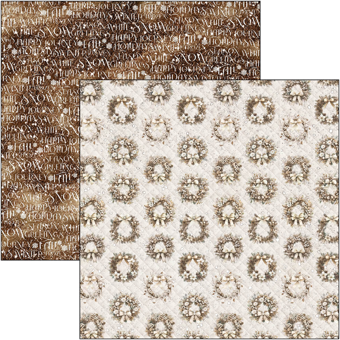 Ciao Bella Winter Paper Season 12" x 12" Patterns Scrapbooking Paper Set
