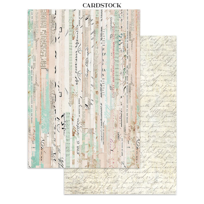 Stamperia Paper Wonderland Junk Journal Stickers Cut-outs Backgrounds