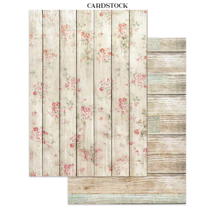 Stamperia House Of Roses Junk Journal Stickers Cut-outs Backgrounds