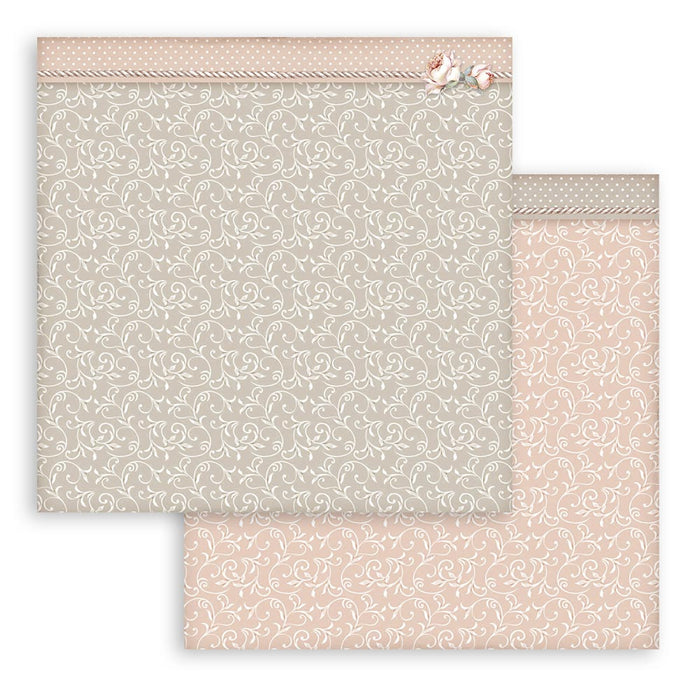 Stamperia You and Me 12" x 12" Backgrounds Scrapbooking Paper Pad